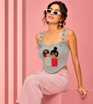 BUBBLEGUM CORSET TOP